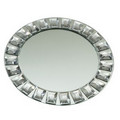Diamond Rim Mirror Charger Plate